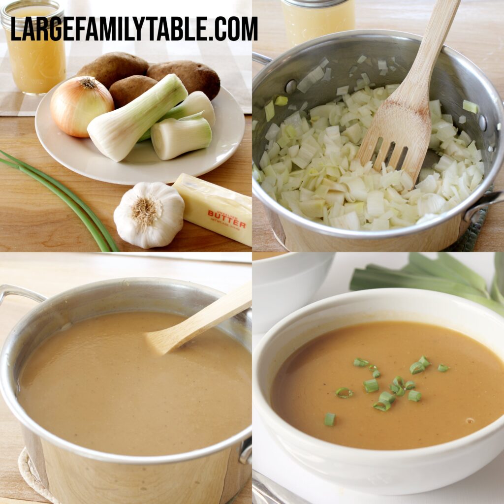 Large Family Roasted Potato and Leek Soup