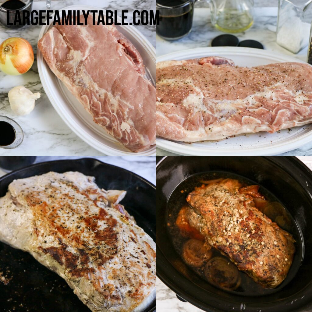 Large Family Slow Cooker Pork Tenderloin