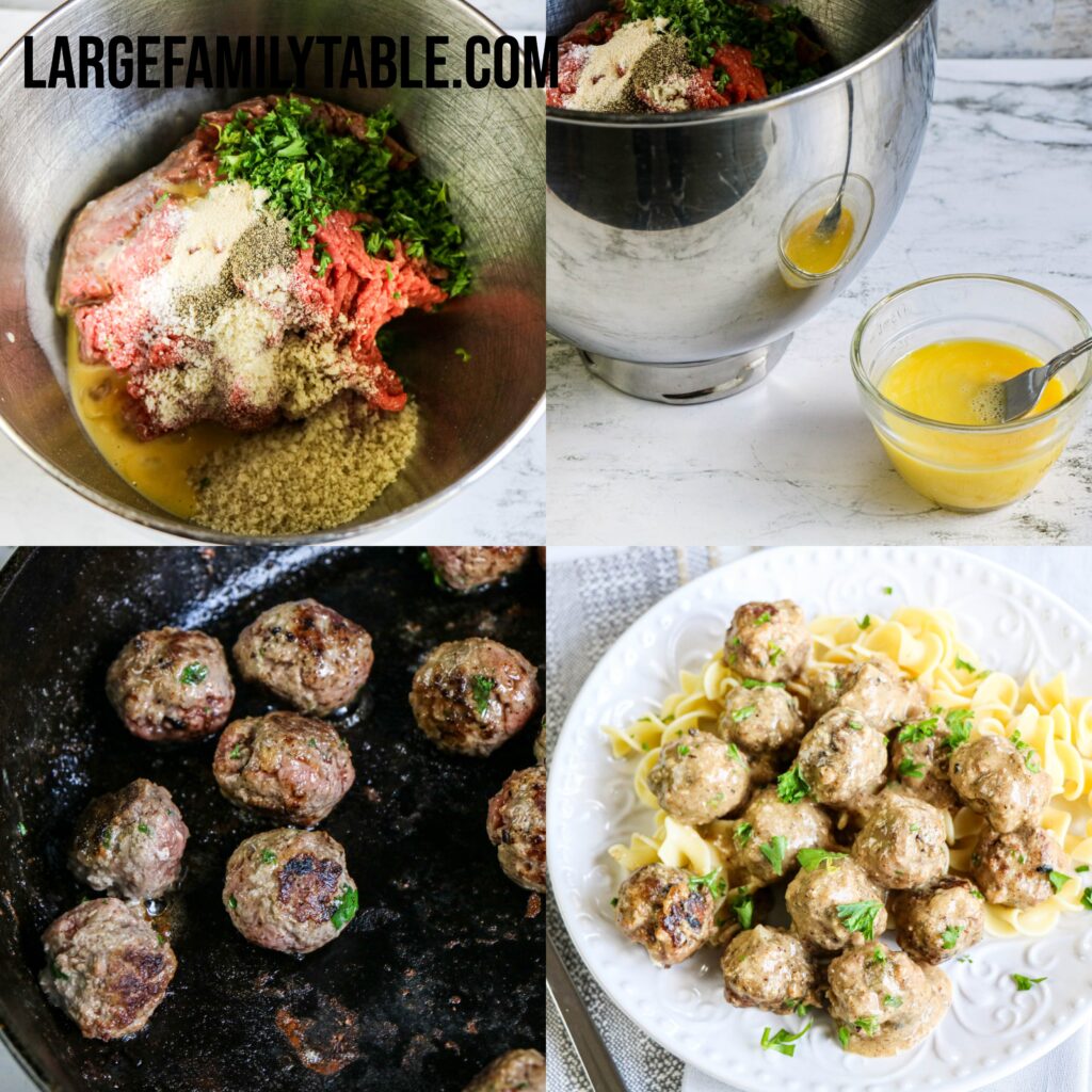 Large Family Creamy Meatballs in the Slow Cooker