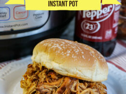 Big Family Instant Pot Dr. Pepper Pulled Chicken Sandwiches