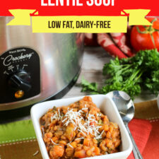 Large Family Instant Pot Lentil Soup | Low Fat, Dairy-Free-image