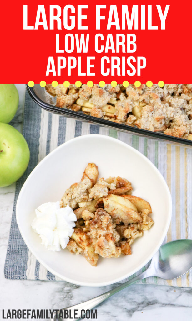 Large Family Low Carb Apple Crisp