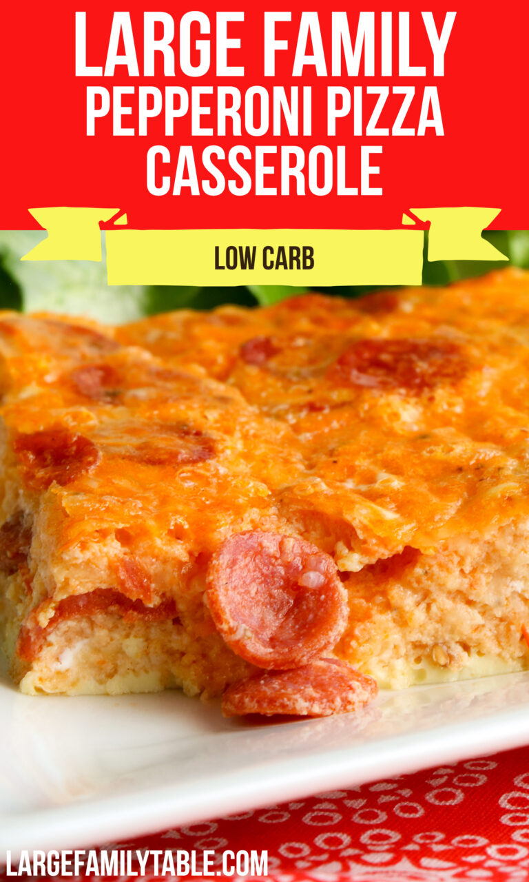 Large Family Low Carb Pepperoni Pizza