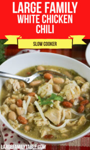Large Family Slow Cooker White Chicken Chili | Dairy-free Option ...