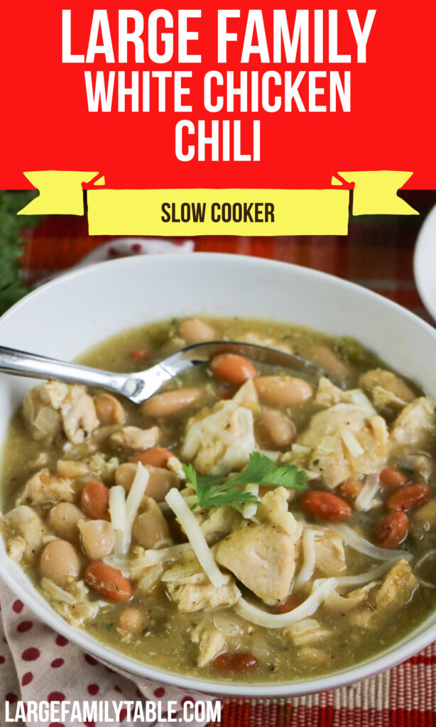 Large Family White Chicken Chili