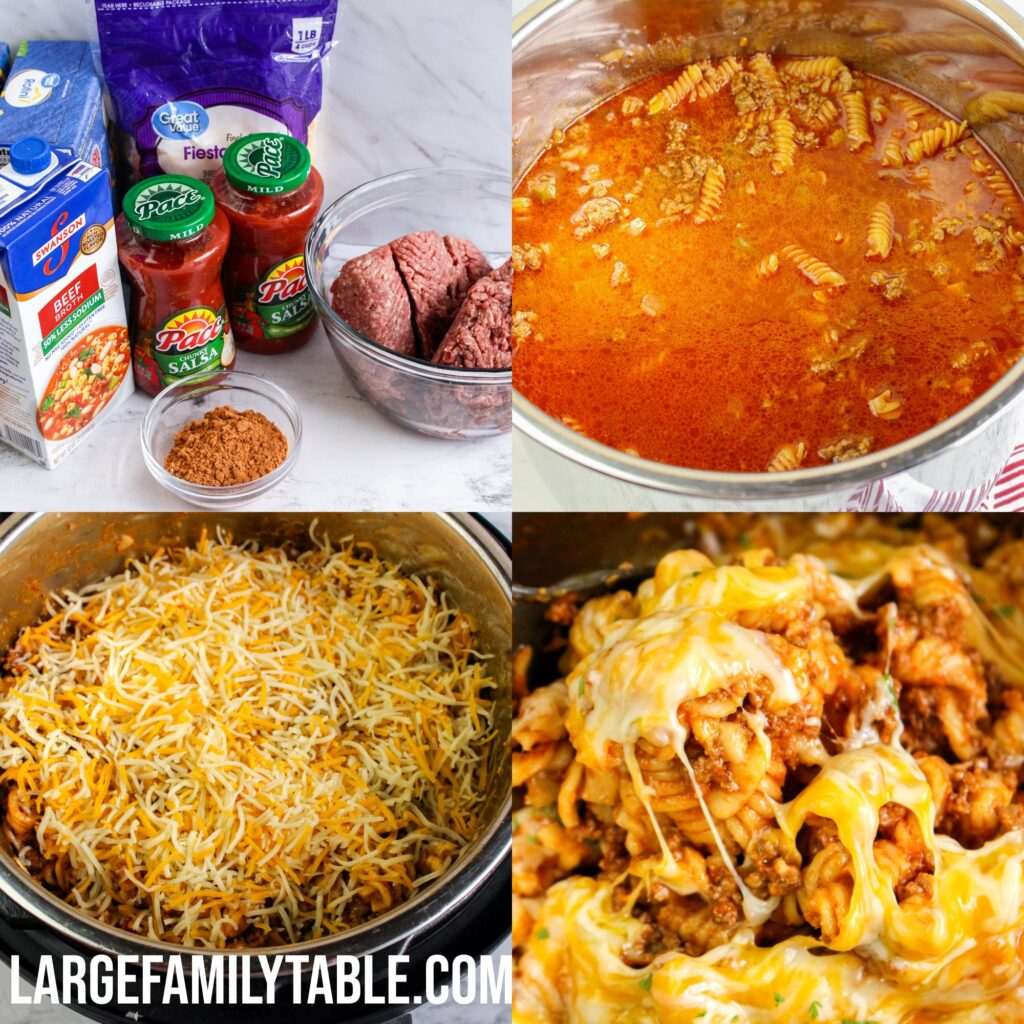 Large Family Instant Pot Taco Pasta | Dairy Free