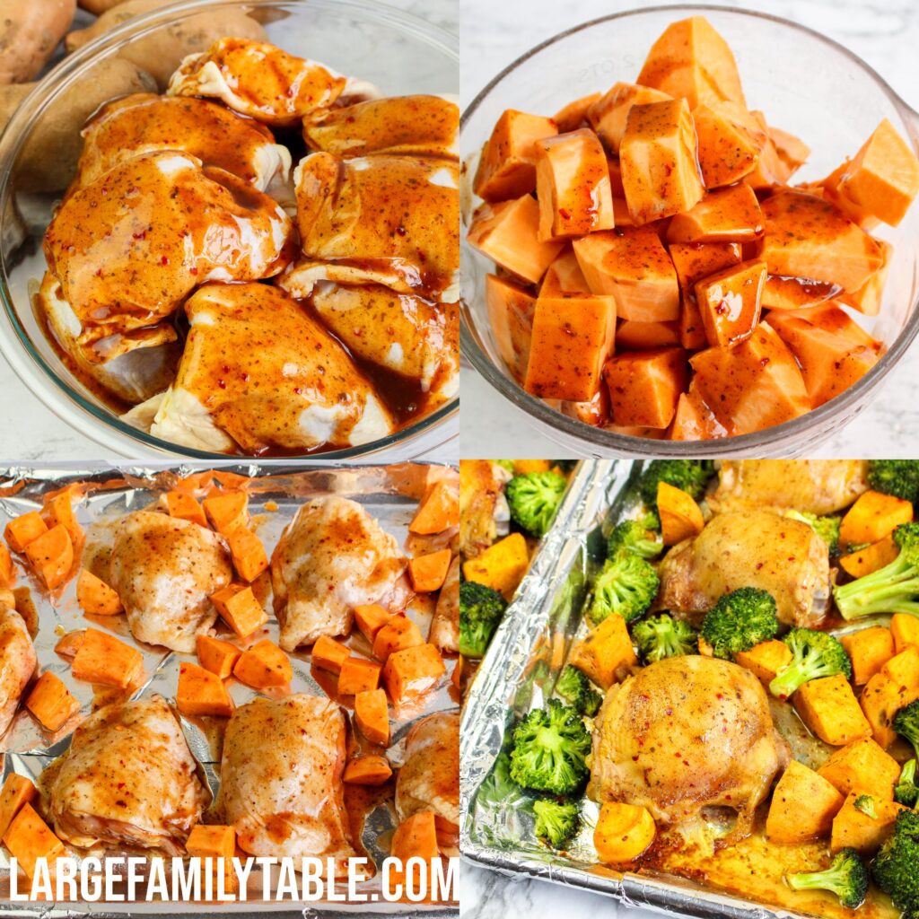 Large Family Jerk Chicken Sheet Pan Dinner | Dairy-Free