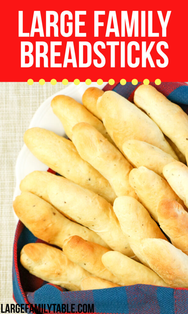 Large Family Bread Sticks | Easy Sides for Meals
