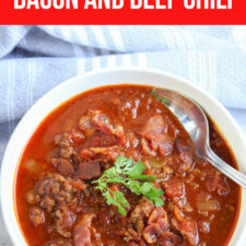 Large Family Instant Pot Bacon and Beef Chili | Dairy Free-image