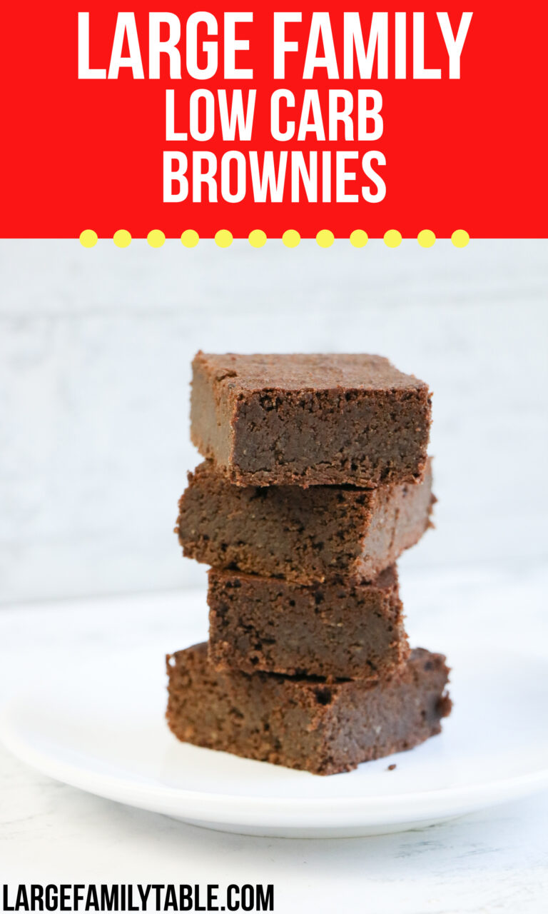 Large Family Low Carb Brownies