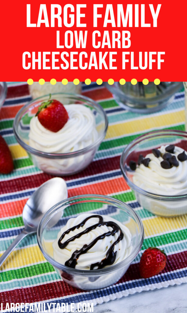  Large Family Low Carb Cheesecake Fluff