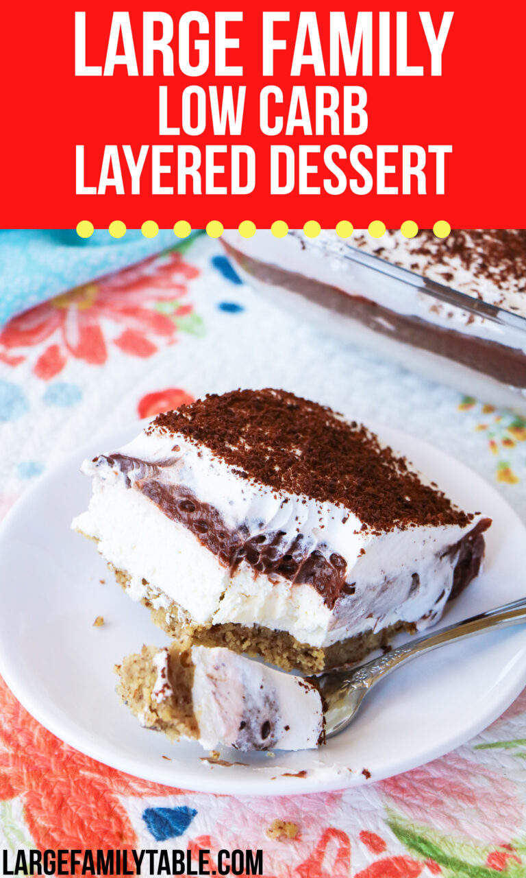 low carb layered dessert