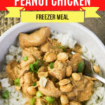 Large Family Slow Cooker Peanut Chicken