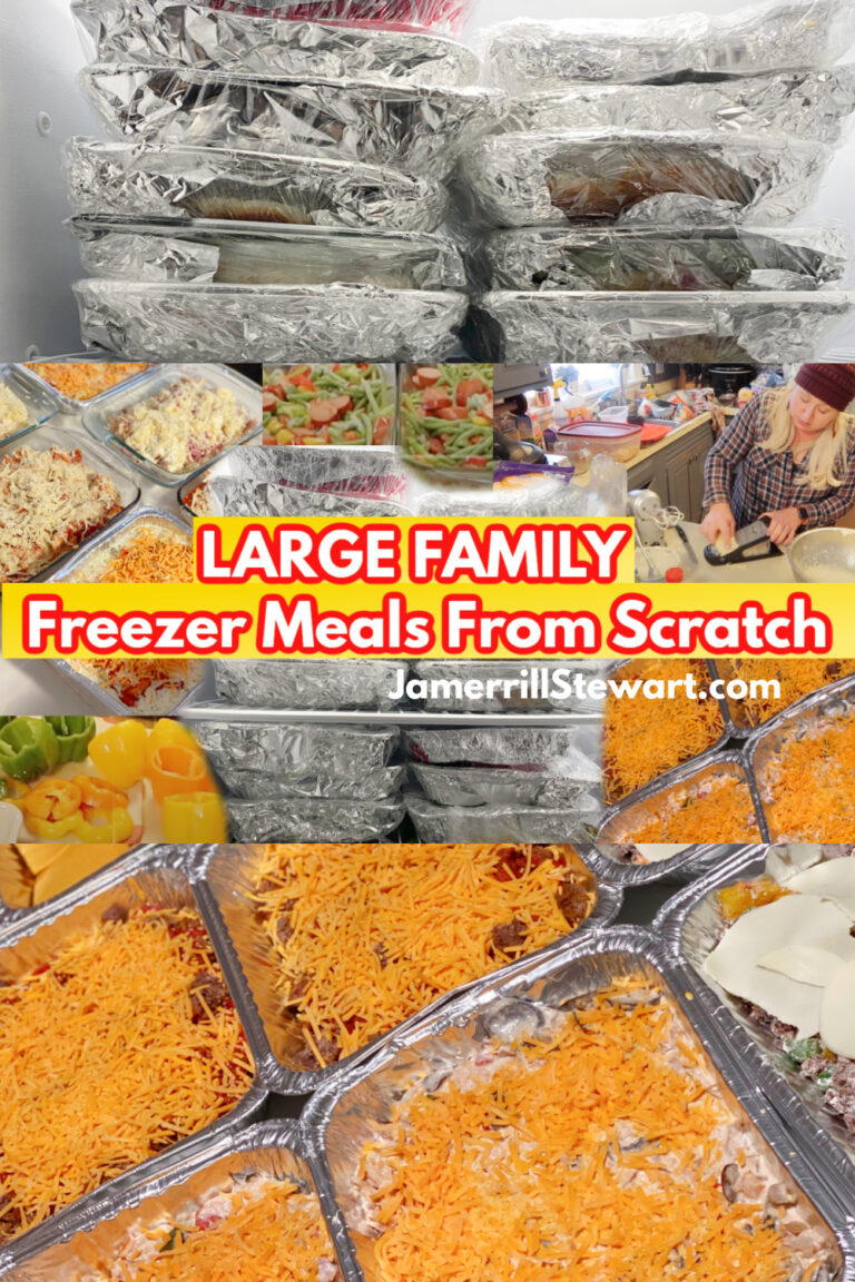 Large Family Freezer Meals from Scratch - I Made 18!