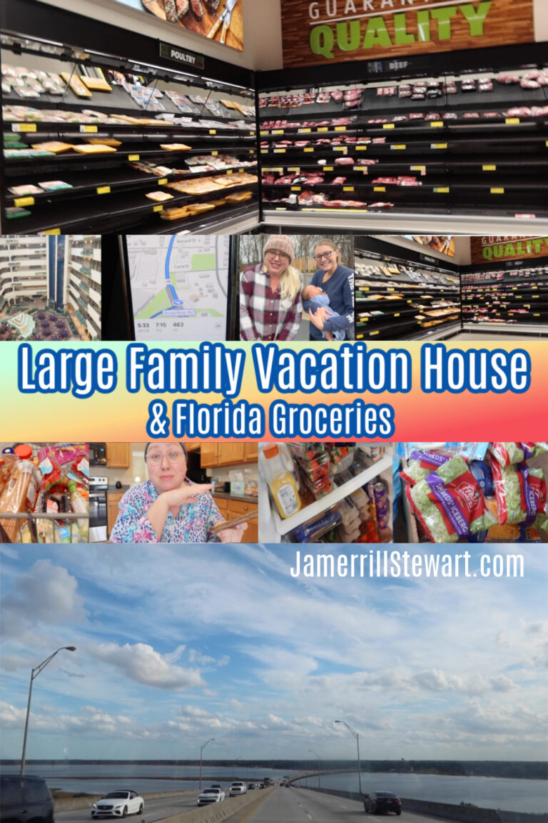 Getting Big Family Groceries on Vacation, Vacation House Tour, Meal Plan and Prep for 11!