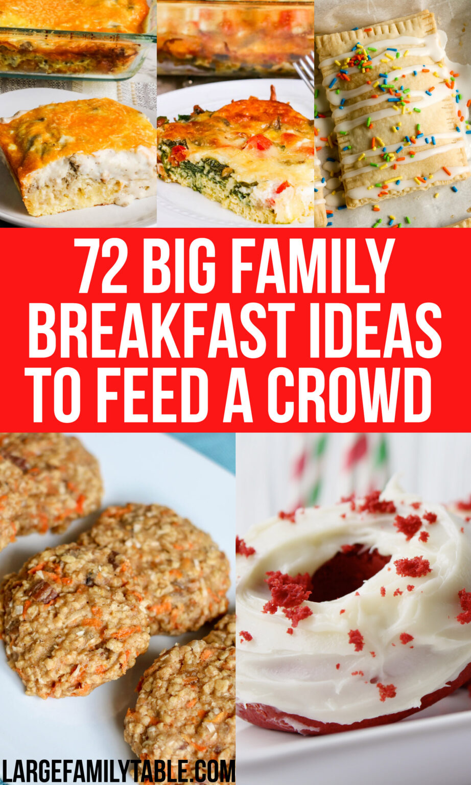 72 Big Family Breakfast Ideas to Feed a Crowd - Large Family Table