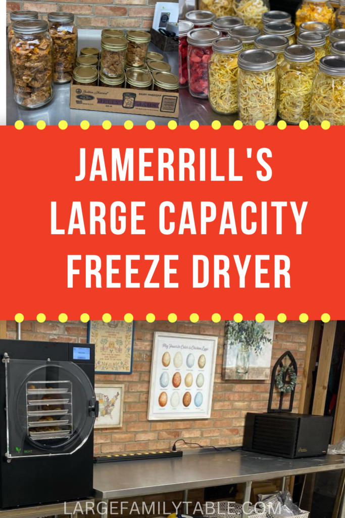 Jamerill's New Large Capacity Home Freeze Dryer - Large Family Table