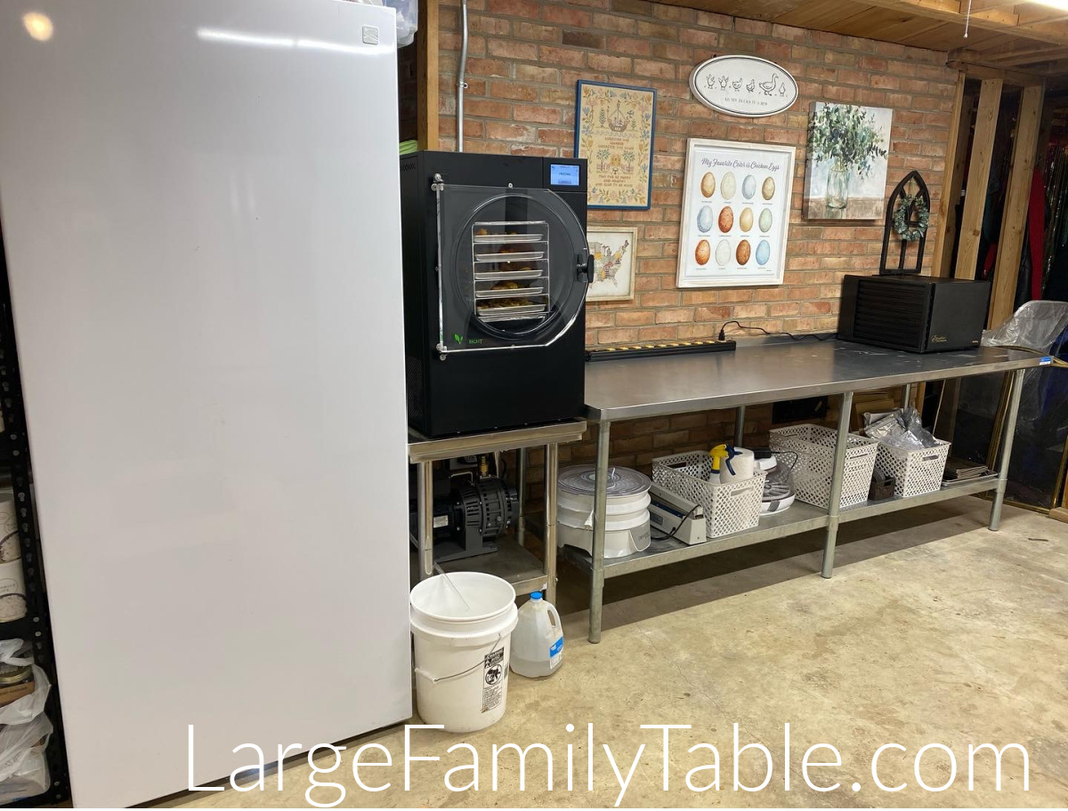 Large Freeze Dryer - Large Family Table