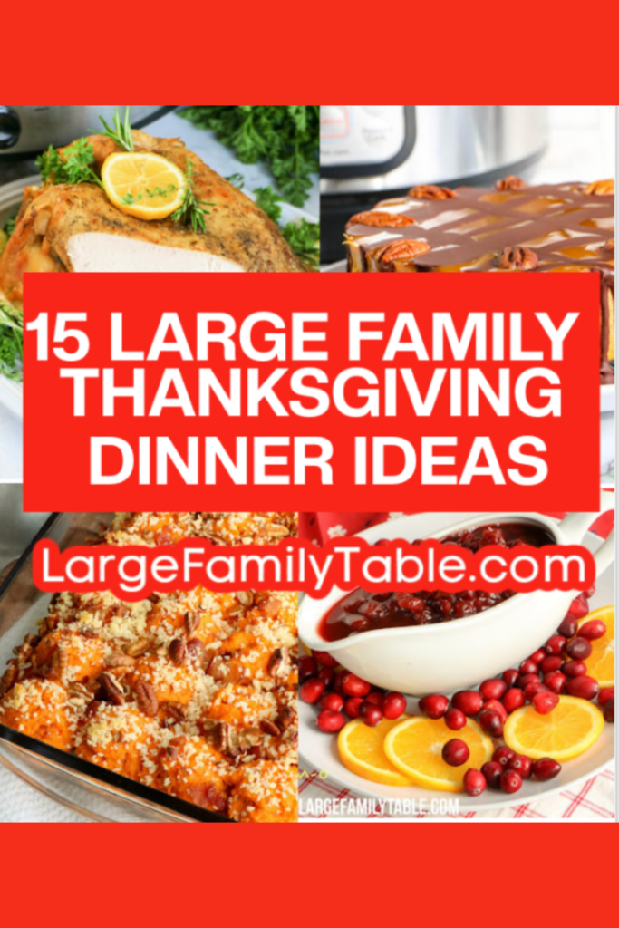 15 Large Family Thanksgiving Dinner Ideas
