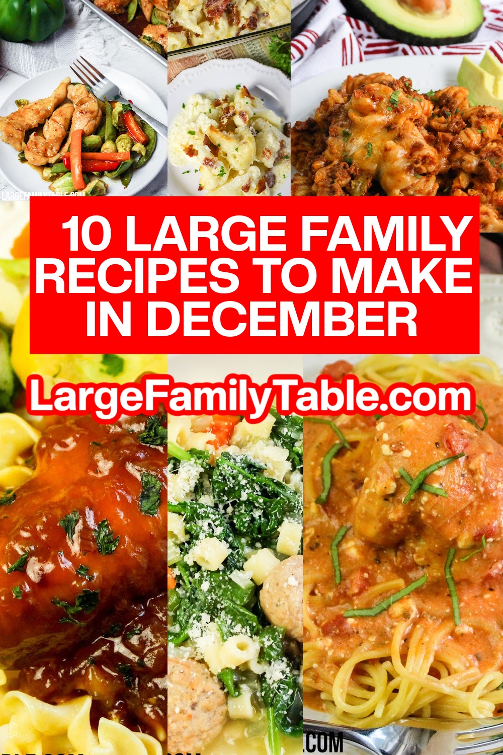 10 Large Family Recipes to Make in December