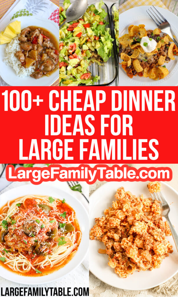 100+ Cheap Dinner Ideas For Large Families
