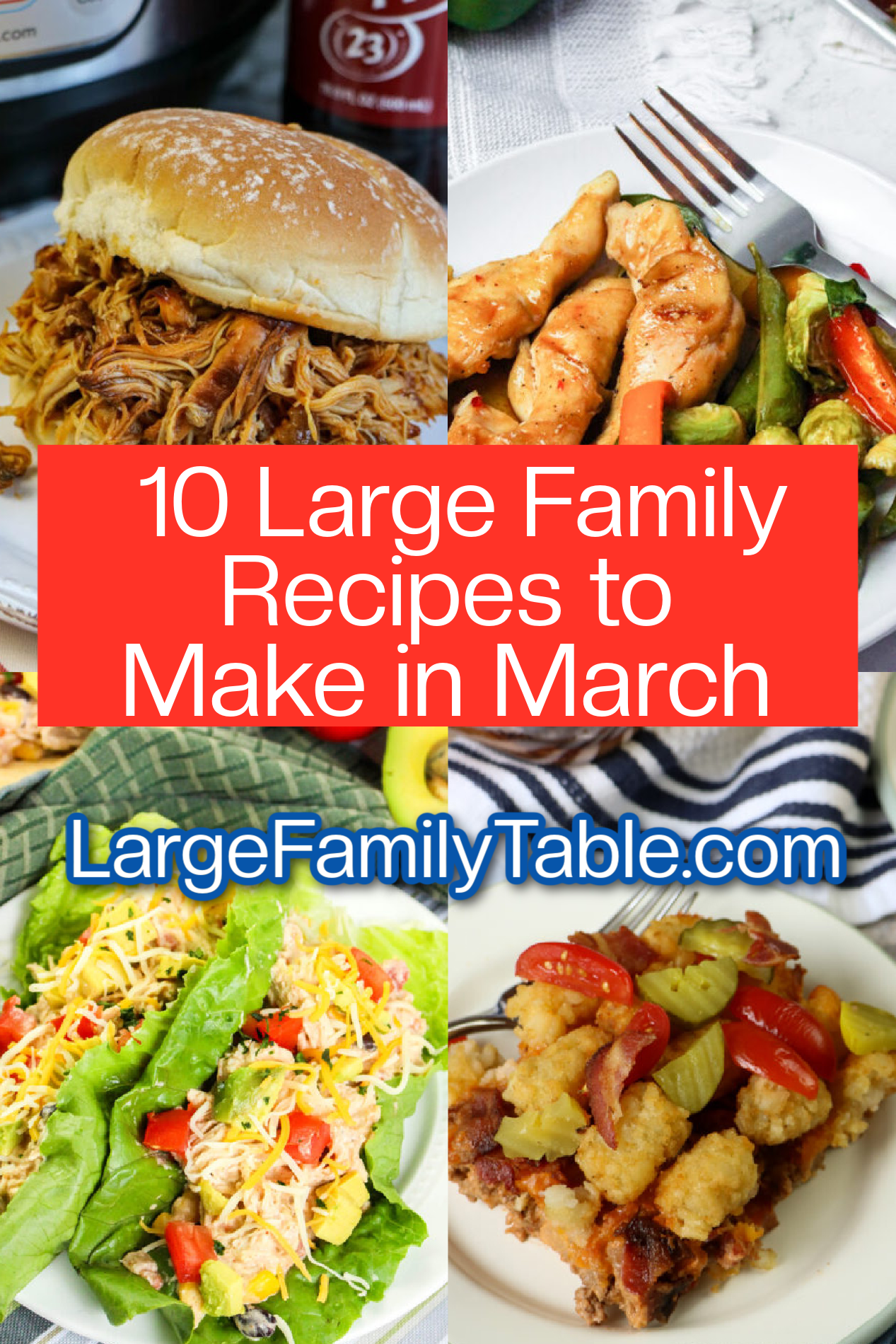 10 large family recipes to make in march