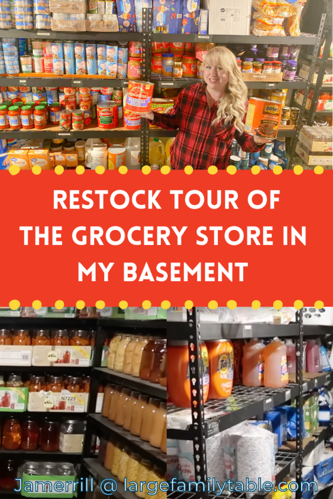 Restock Tour of the Grocery Store in my Basement