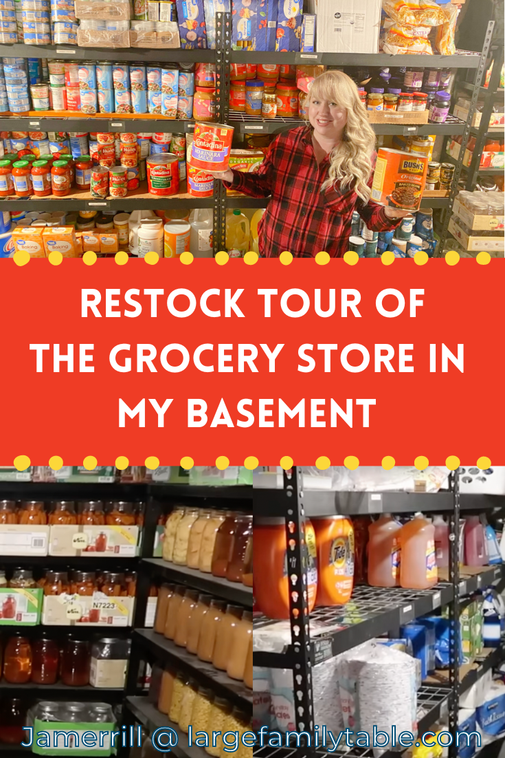 Restock Tour of the Grocery Store in my Basement