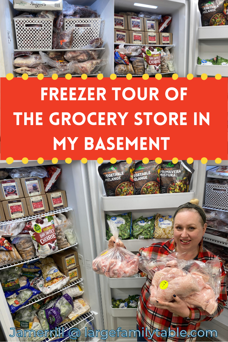freezer tour grocery store in basement