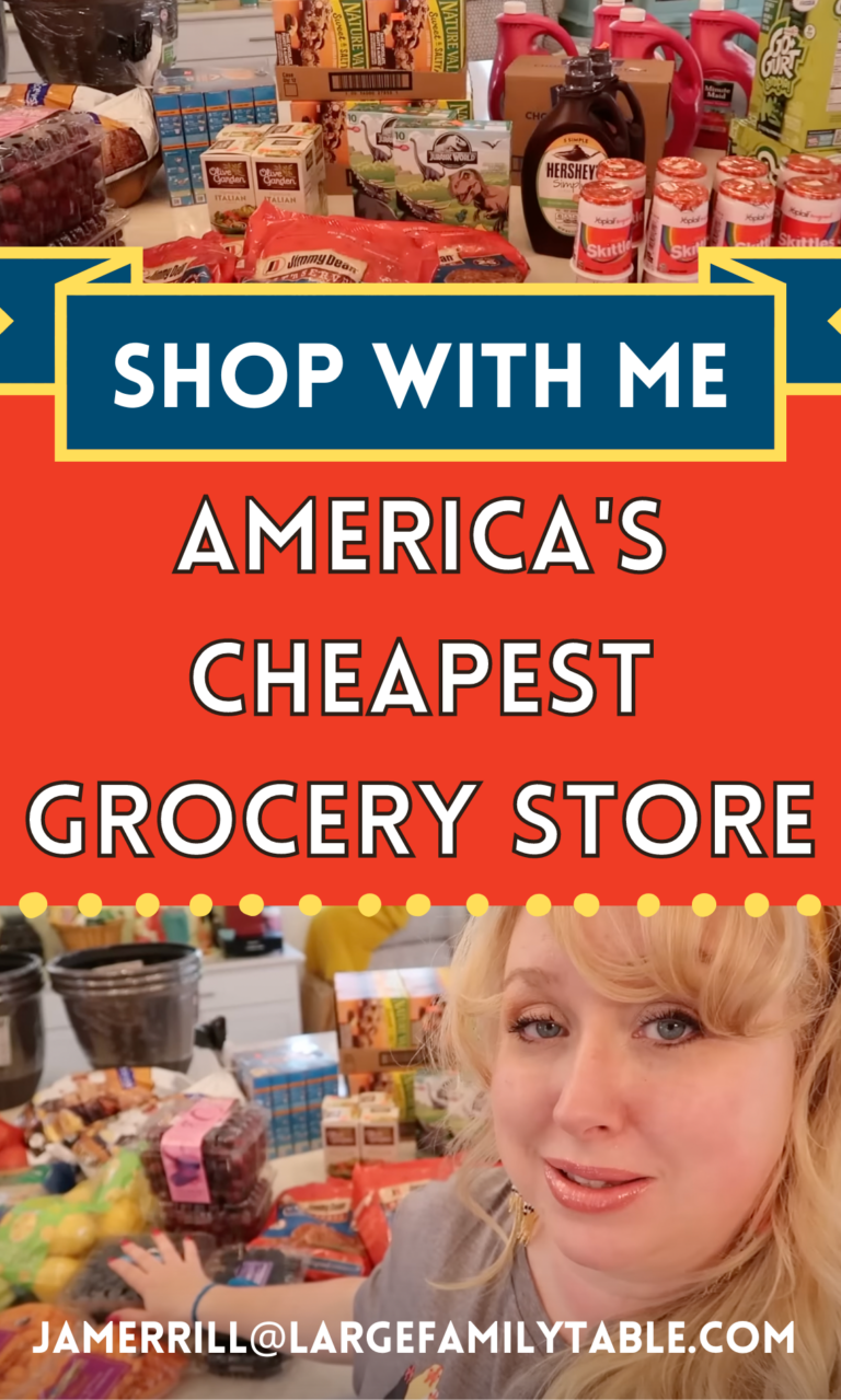 America's Cheapest Grocery Store Large Family Grocery Haul Large