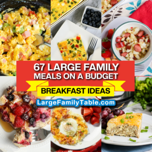 67 Large Family Meals On A Budget Breakfast Ideas - Large Family Table