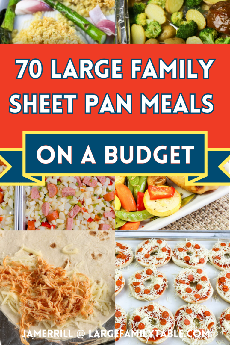 70 Large Family Meals on a Budget Sheet Pan Meals