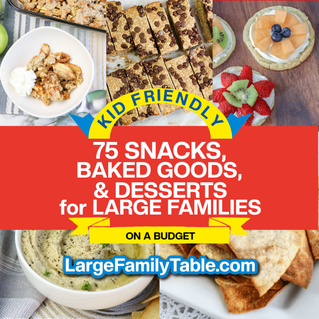 75 Kid-Friendly Snacks, Baked Goods, and Desserts for Large Families on a Budget