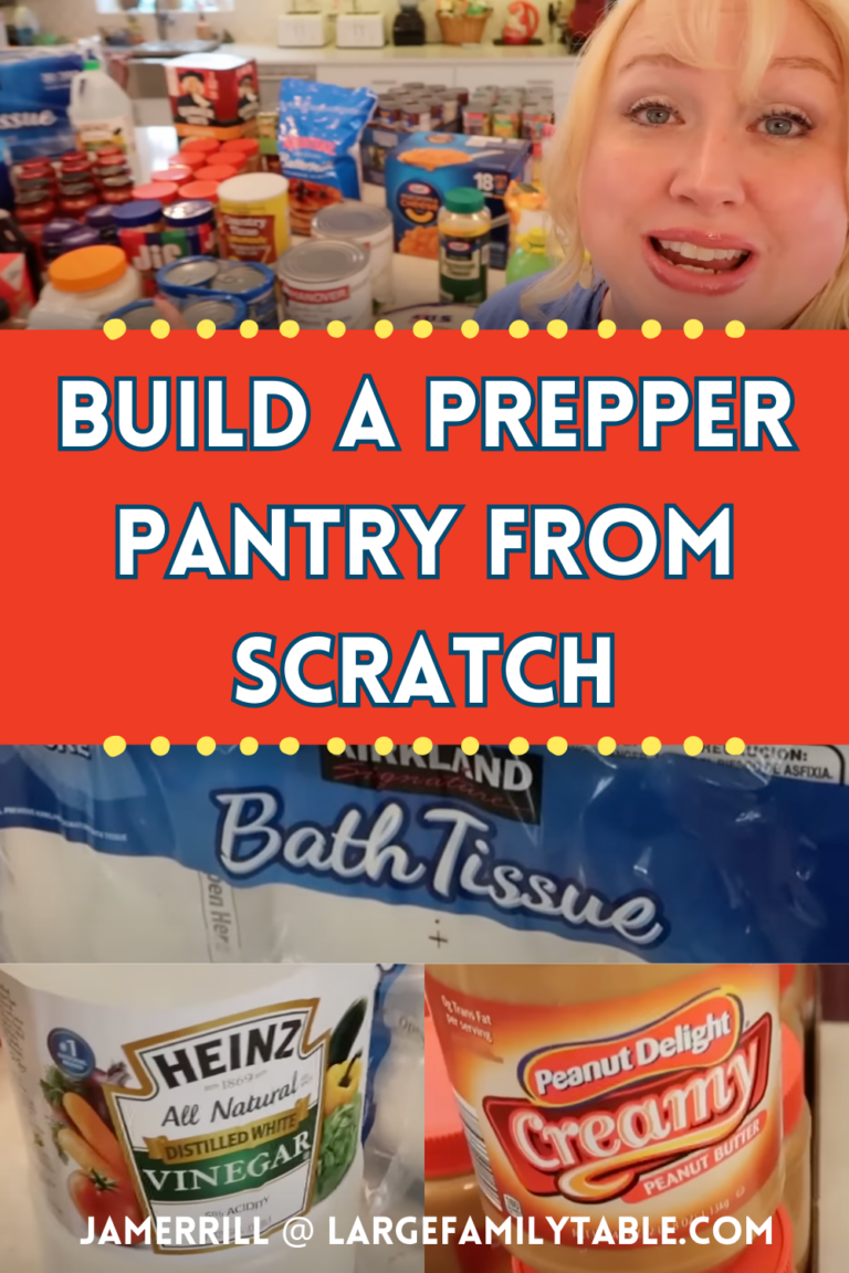 Build A Prepper Pantry From Scratch - Large Family Table