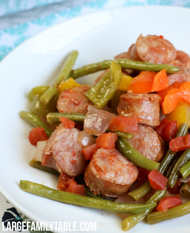 Low Carb Sausage and Peppers Casserole