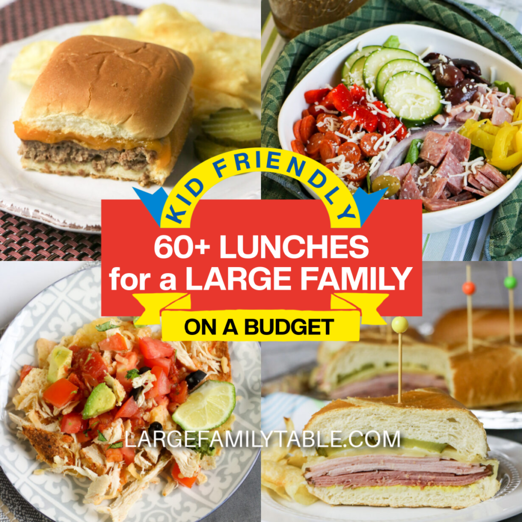 60+ Kid-Friendly Lunches for Large Families on a Budget